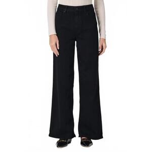 NEW PAIGE anessa 31" wide-leg jean in black shadow